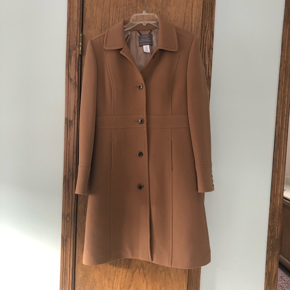 J.Crew Lady Day Coat Size 12 in Camel